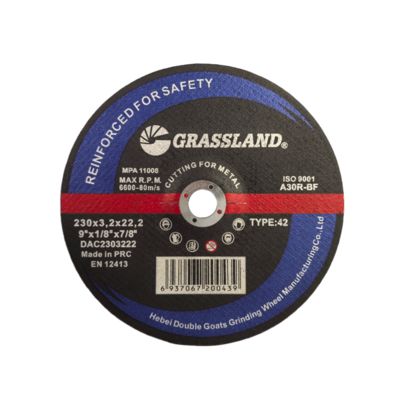 9" 230mm X 3.2mm X 22.2mm Stainless Steel Cutting Discs Angle Grinder Menggunakan EN 12413