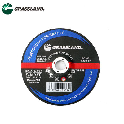 Abrasive Cut Off Wheel 7 Inch Diameter 180mm Ketebalan 3.2mm Cocok untuk Angle Grinder dengan Kecepatan Operasi Maksimal 12200 RPM
