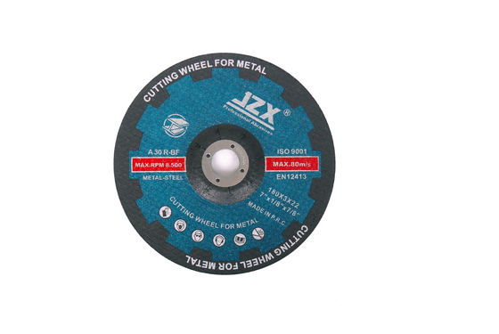 JZX 7 &quot;180X3X22.23 Cakram Penggiling Logam Pusat Tertekan Kasar