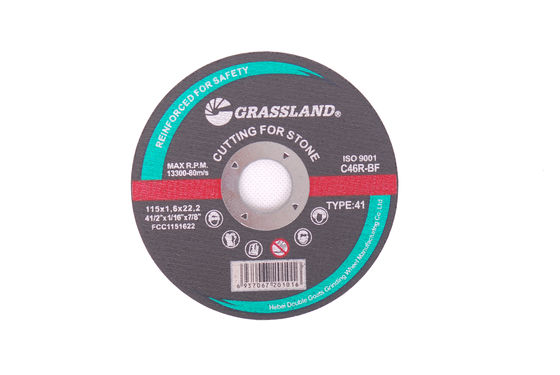 Padang Rumput 4-1 / 2 &quot;X1 / 16&quot; X7 / 8 &quot;115mm Cakram Pemotong Batu Datar