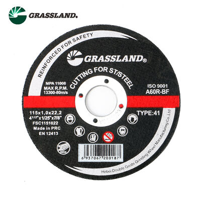 GRASSLAND 4.5 "Metal Cutting Disc 115mm X 1.0mm X 22.2mm untuk pemotongan bebas kontaminan dari stainless steel