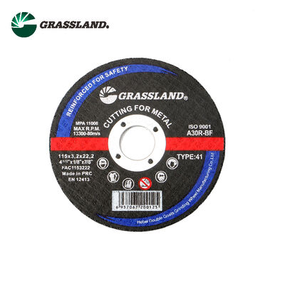 GRASSLAND  4.5" Cakram Pemotong Logam 115mm X 3.0mm X 22.2mm untuk Pemotongan Bebas Kontaminan Baja Tahan Karat