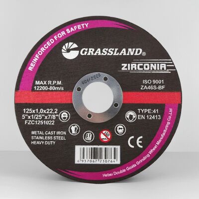 Zirconia Abrasive Cutting Disc 125mm 5 Inch Resin Bonded Thin Cutting Wheel untuk Angle Grinder High Speed Steel Cutting Tool