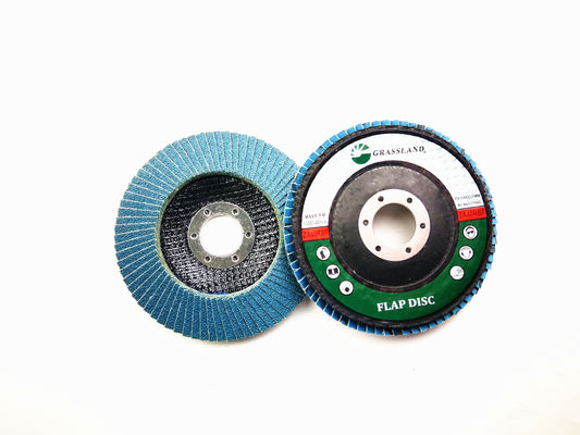 115mm Zirkonia Aluminium Stainless Steel Polandia Flap Disk Logam
