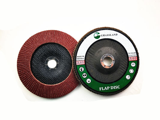 Aluminium Oxide Fiber Didukung P40 180x22mm Cakram Flap Kerucut
