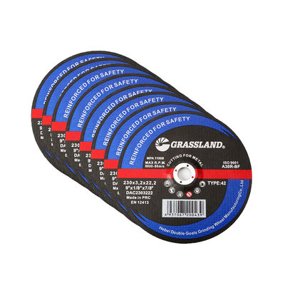 24 Grit 60 Grit 9 &quot;X3mm Cakram Pemotong Paduan Baja Karbon Standar