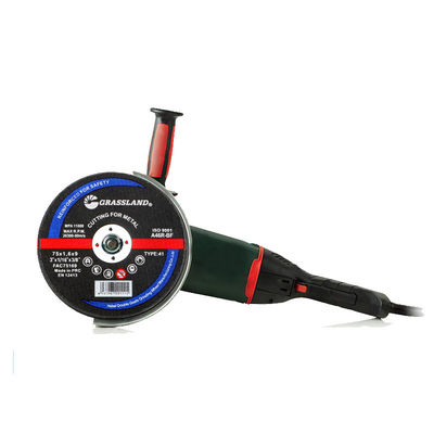 Padang Rumput 80m / s 3 Inch 75mm Cakram Pemotong Logam Abrasive