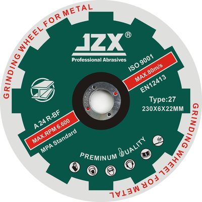 230x6.8x22.23 Jenis Cakram Penggiling Logam Tertekan Inox 27