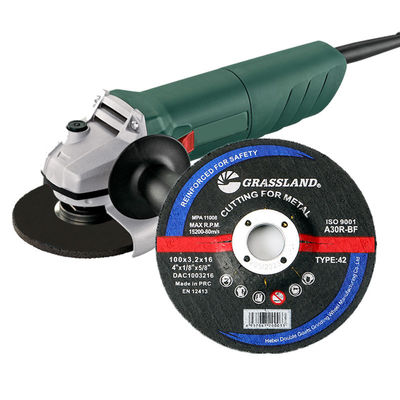 15300rpm Tipe 1 100mm Angle Grinder Metal Grinding Disc