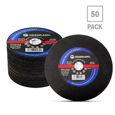 Cakram Pemotong Logam Abrasive 60 # 300mm yang Diperkuat Untuk Gergaji Pemotong