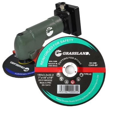 Resin Stone Cutting Discs 180mm Diameter 3.2mm Ketebalan 22.2mm Ukuran Lubang Kompatibel dengan High Speed Angle Grinders