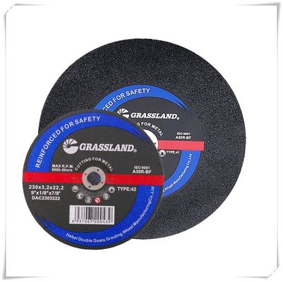 9 In 230mm Semua Baja En12413 230x3.2x22 Cakram Pemotong Logam Kasar