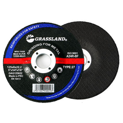 Abrasive 125 X 6.0 X 22.23mm Burr Free Metal Grinding Discs