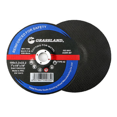 7 Inch 180x3.0x22.2mm 80m / S Abrasive Cut Off Wheel Untuk Logam
