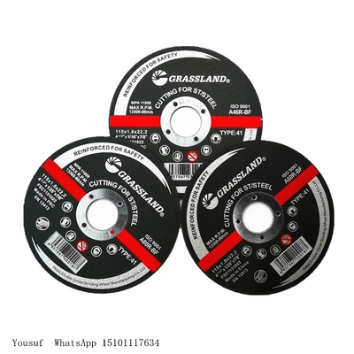 4.5 Inci 60 # Cakram Pemotong Baja Tahan Karat 4-1/2 Inci X .045&quot; X 7/8&quot;