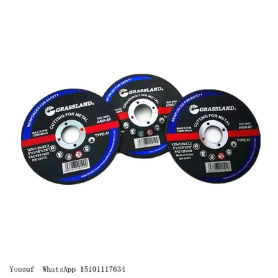 R Hardness 125mm Abrasive Metal Cutting Discs Untuk Penggiling Sudut